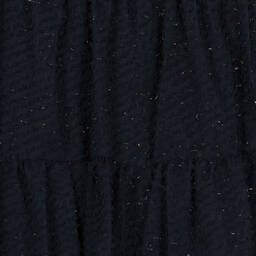 Mayoral-Girls Blue Plumeti Chiffon Dress | Childrensalon Outlet