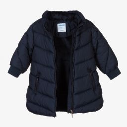 Mayoral-Girls Blue Puffer Coat | Childrensalon Outlet