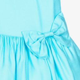 Mayoral-Голубое атласное платье для девочек | Childrensalon Outlet