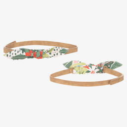 Mayoral-Girls Blue Studded Denim Jeans | Childrensalon Outlet