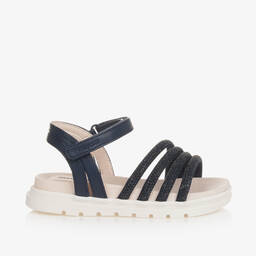 Mayoral-Girls Blue Studded Strap Sandals | Childrensalon Outlet