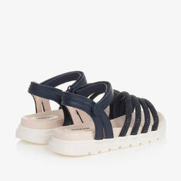 Mayoral-Girls Blue Studded Strap Sandals | Childrensalon Outlet