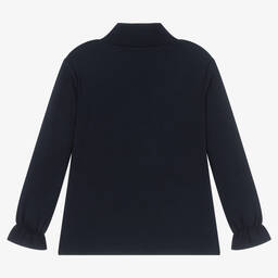 Mayoral-Girls Blue Turtle Neck Top | Childrensalon Outlet