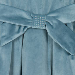 Mayoral-Girls Blue Velvet Dress | Childrensalon Outlet