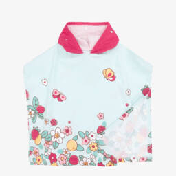 Mayoral Newborn-Girls Blueberry Cotton Hooded Towel Poncho | Childrensalon Outlet