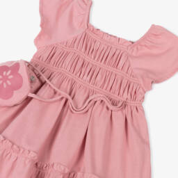 Mayoral-Платье из хлопка розового цвета и сумочка для девочек | Childrensalon Outlet