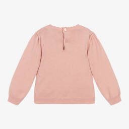 Mayoral-Girls Blush Hedgehog Knit Sweater | Childrensalon Outlet