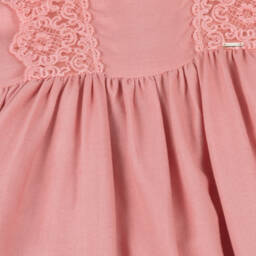 Mayoral-فستان دانتيل وردي بلا أكمام للبنات | Childrensalon Outlet