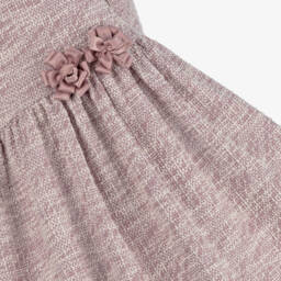 مايورال-فستان تويد جيرسي لون زهري | Childrensalon Outlet