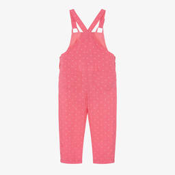Mayoral-Girls Bright Pink Floral Dungarees | Childrensalon Outlet
