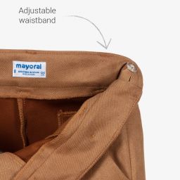 Mayoral-Girls Brown Twill Trousers | Childrensalon Outlet