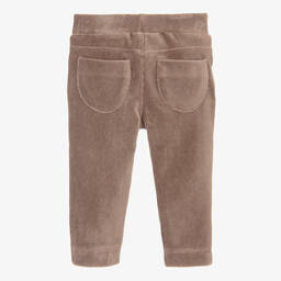Mayoral-Girls Brown Velour Trousers | Childrensalon Outlet