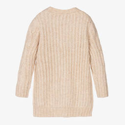 Mayoral-Бежевый кардиган крупной вязки | Childrensalon Outlet