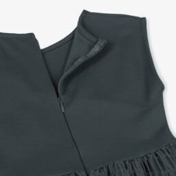 Mayoral-Girls Charcoal Chiffon & Jersey Frock | Childrensalon Outlet