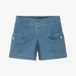 Mayoral-Girls Classic Blue Jean Shorts | Childrensalon Outlet