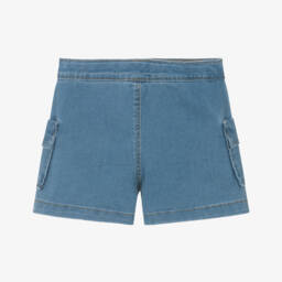 Mayoral-Girls Classic Blue Jean Shorts | Childrensalon Outlet