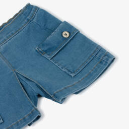 Mayoral-Girls Classic Blue Jean Shorts | Childrensalon Outlet