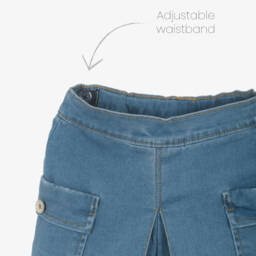 Mayoral-Girls Classic Blue Jean Shorts | Childrensalon Outlet