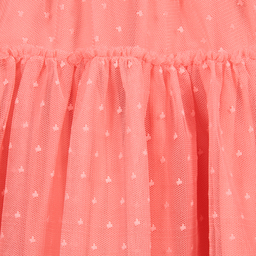 Mayoral-Girls Coral Pink Tulle Dress | Childrensalon Outlet
