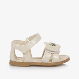 Mayoral-Girls Cream Floral Tulle Sandals | Childrensalon Outlet