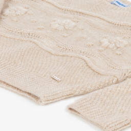 Mayoral-Girls Cream Knit Ensemble | Childrensalon Outlet