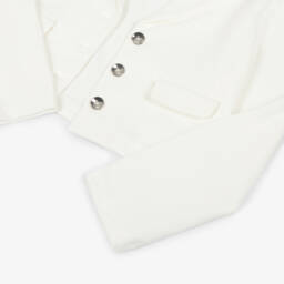 Mayoral-Girls Cream Milano Knit Blazer | Childrensalon Outlet