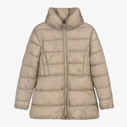Mayoral-Girls Cream Padded Jacket | Childrensalon Outlet