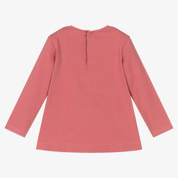 Mayoral-Темно-розовый хлопковый топ для девочек | Childrensalon Outlet
