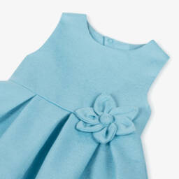Mayoral-فستان أزرق مزهر للبنات | Childrensalon Outlet