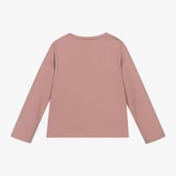 Mayoral-Girls Dusky Pink Diamanté Tee | Childrensalon Outlet