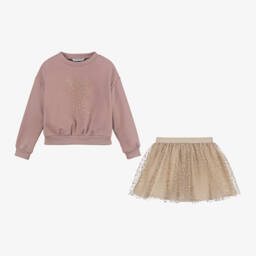 Mayoral-Girls Dusky Starry Tulle Ensemble | Childrensalon Outlet