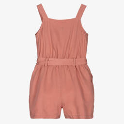 Mayoral-Розовый комбинезон из тенсела для девочек | Childrensalon Outlet