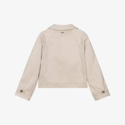 Mayoral-Элегантный бежевый твидовый жакет для девочек | Childrensalon Outlet