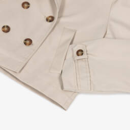 Mayoral-Элегантный бежевый твидовый жакет для девочек | Childrensalon Outlet