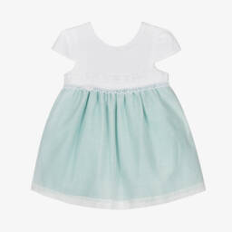 Mayoral Для новорожденных-Элегантное платье из льняной смеси для девочек | Childrensalon Outlet