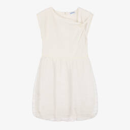 Mayoral-Girls Elegant Ivory Bubble Dress | Childrensalon Outlet