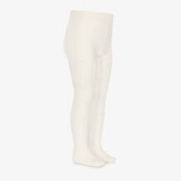 Mayoral-Girls Elegant Ivory Flutter Tights | Childrensalon Outlet