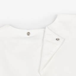 Mayoral-Girls Elegant Ivory Frill Blouse | Childrensalon Outlet