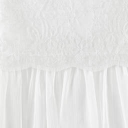 Mayoral-Элегантное кремовое платье из тюля для девочек | Childrensalon Outlet