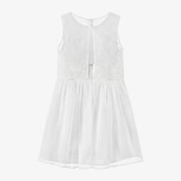 Mayoral-Элегантное кремовое платье из тюля для девочек | Childrensalon Outlet