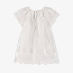 Mayoral-Элегантное кремовое платье из тюля для девочек | Childrensalon Outlet