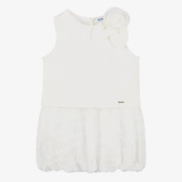 Mayoral-Girls Elegant White Ensemble | Childrensalon Outlet