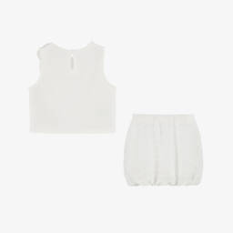 Mayoral-Girls Elegant White Ensemble | Childrensalon Outlet