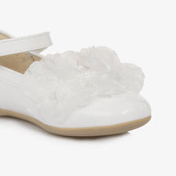 Mayoral-Girls Elegant White Organza Ruffle Shoes | Childrensalon Outlet