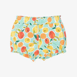 Mayoral-Шорты из хлопка с изумрудным цитрусовым дизайном для девочек | Childrensalon Outlet
