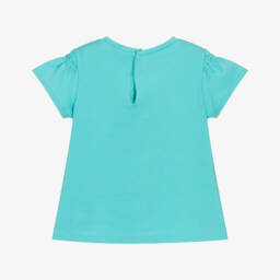 Mayoral-Очаровательная синяя футболка с улиткой для девочек | Childrensalon Outlet