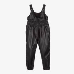 Mayoral-Girls Faux Leather Jumpsuit | Childrensalon Outlet
