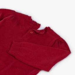 Mayoral-Girls Festive Red Knit Sweater | Childrensalon Outlet