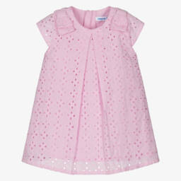 Mayoral-Платье из хлопка с цветочным узором и бантиками для девочек | Childrensalon Outlet