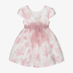 Mayoral-Платье из органзы с цветочным узором в пастельных тонах для девочек | Childrensalon Outlet